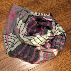 Talbots plaid blanket scarf